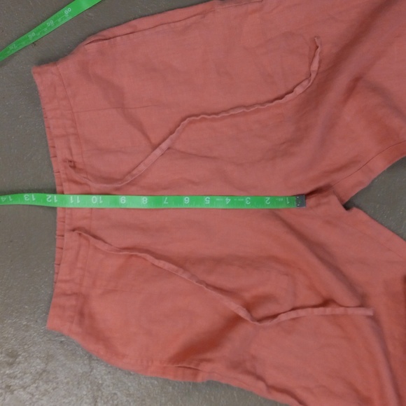 **VINTAGE** Units Pink 100%LINEN Pants With Pockets - Picture 5 of 13